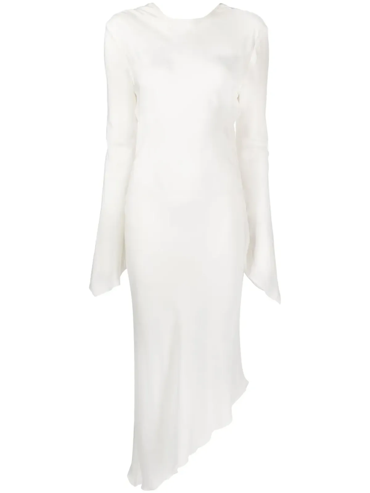 Materiel アシンメトリックバックレスシアードレス - 画像1
