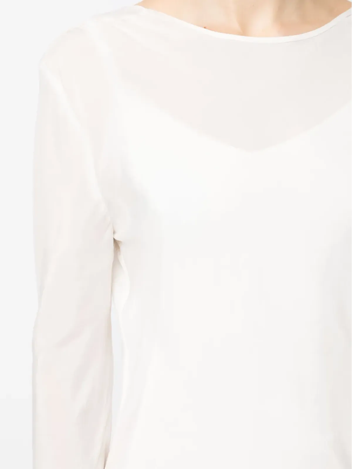 Materiel アシンメトリックバックレスシアードレス - 画像5