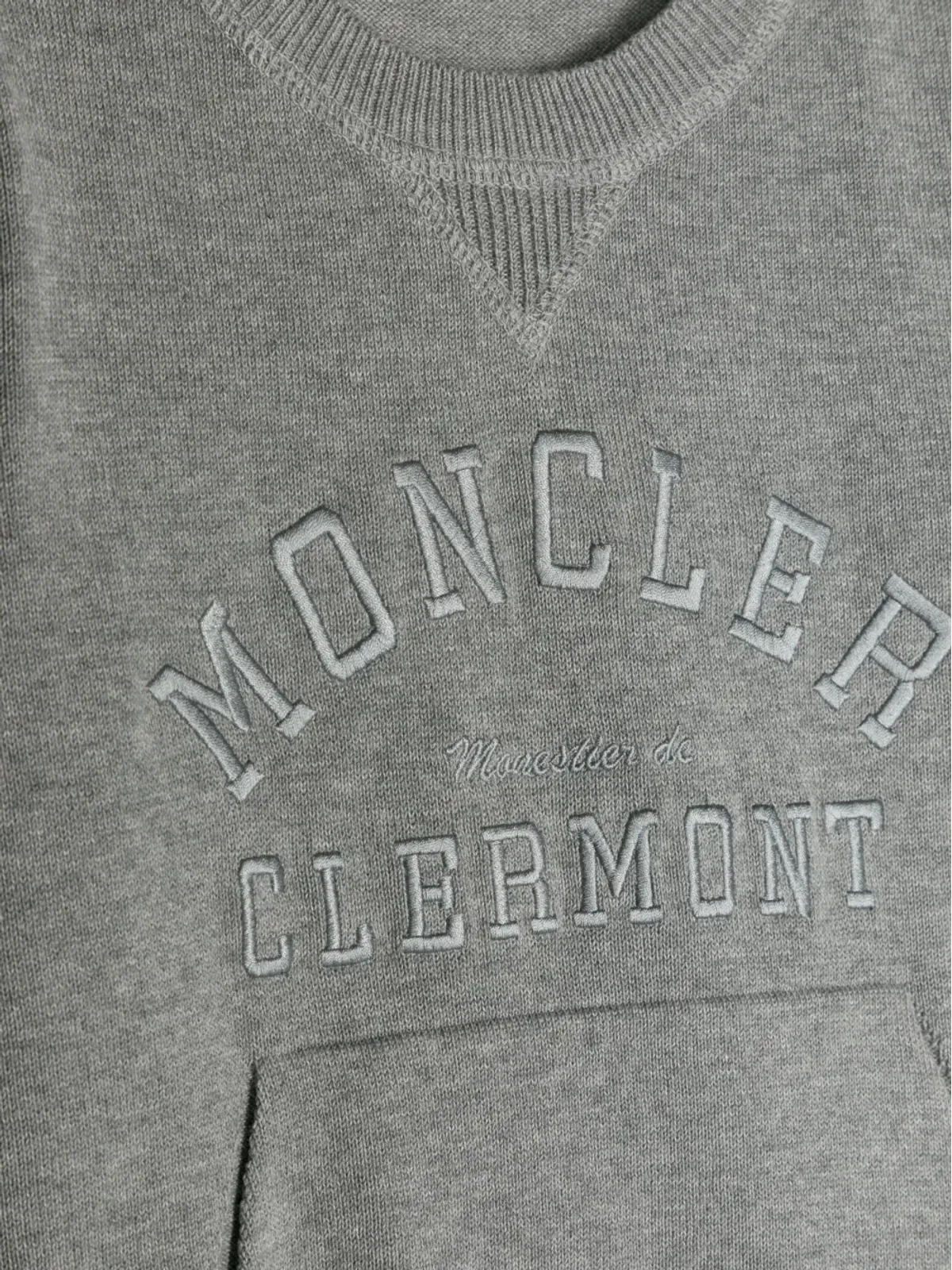 Moncler Enfant ロゴ刺繍 コットン スウェットシャツ - 画像3