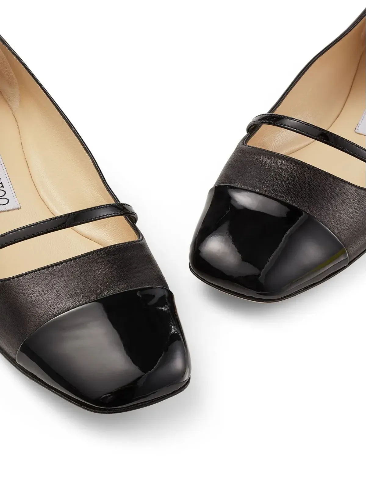 Jimmy Choo エリサ レザー バレリーナシューズ - 画像5