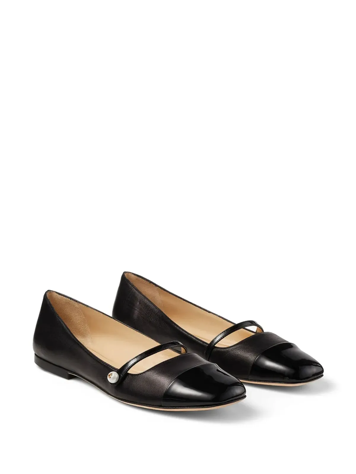 Jimmy Choo エリサ レザー バレリーナシューズ - 画像2