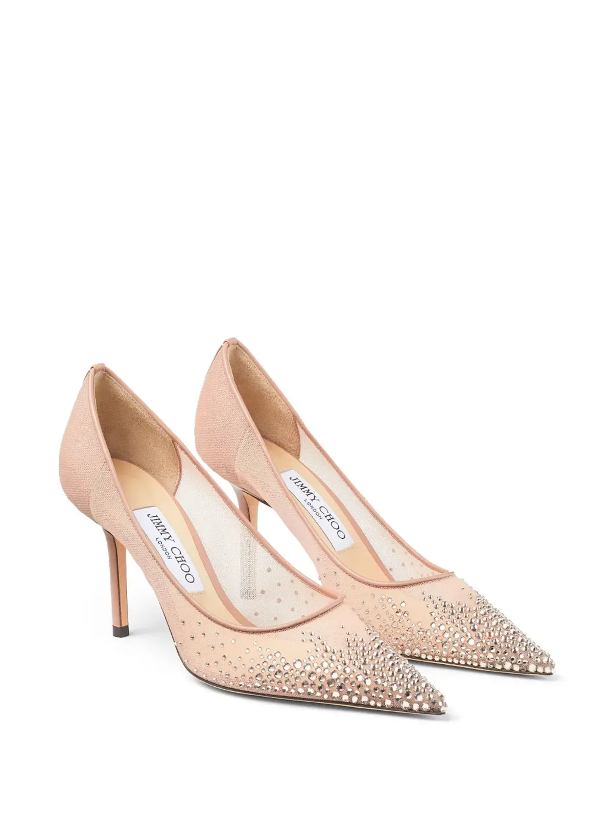 Jimmy Choo ラブ クリスタル装飾パンプス - ピンク - 画像2
