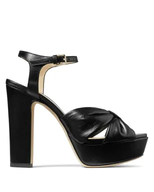 Jimmy Choo ヘロイーズ レザーサンダル ブラック - サムネイル1