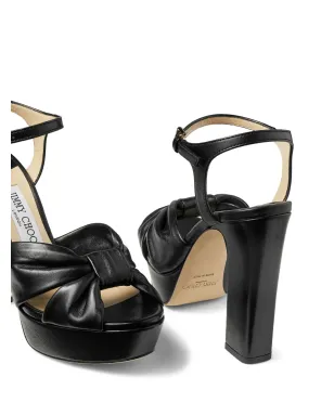 Jimmy Choo ヘロイーズ レザーサンダル ブラック - サムネイル5