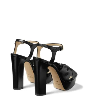 Jimmy Choo ヘロイーズ レザーサンダル ブラック - サムネイル3