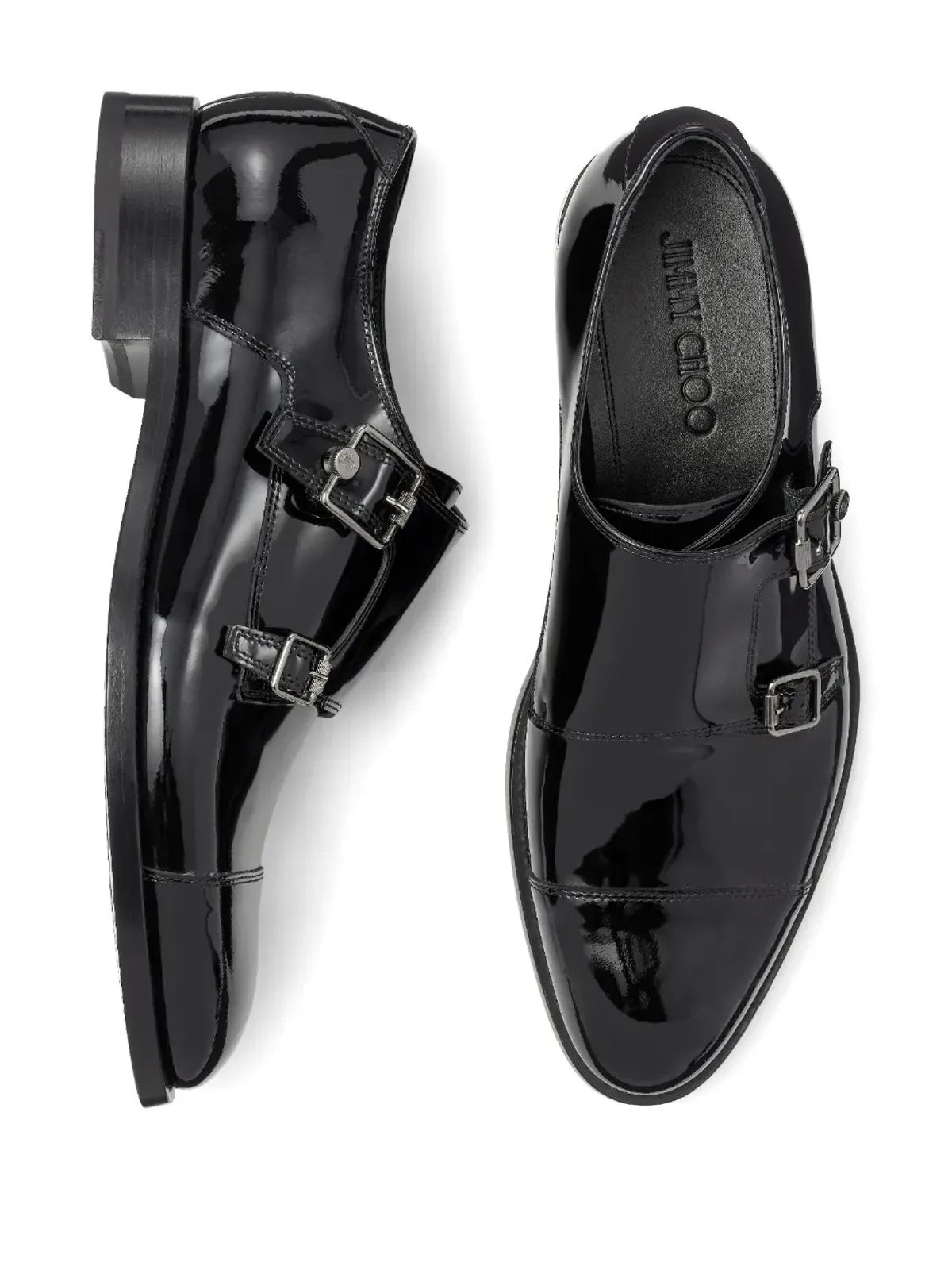 Jimmy Choo Finnion レザー モンクシューズ - 画像4