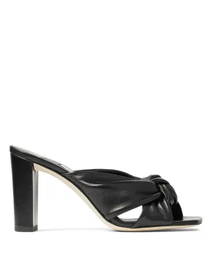 Jimmy Choo アベニュー レザー サンダル - Black - サムネイル1