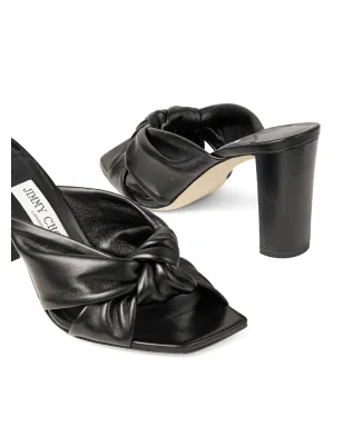 Jimmy Choo アベニュー レザー サンダル - Black - サムネイル5
