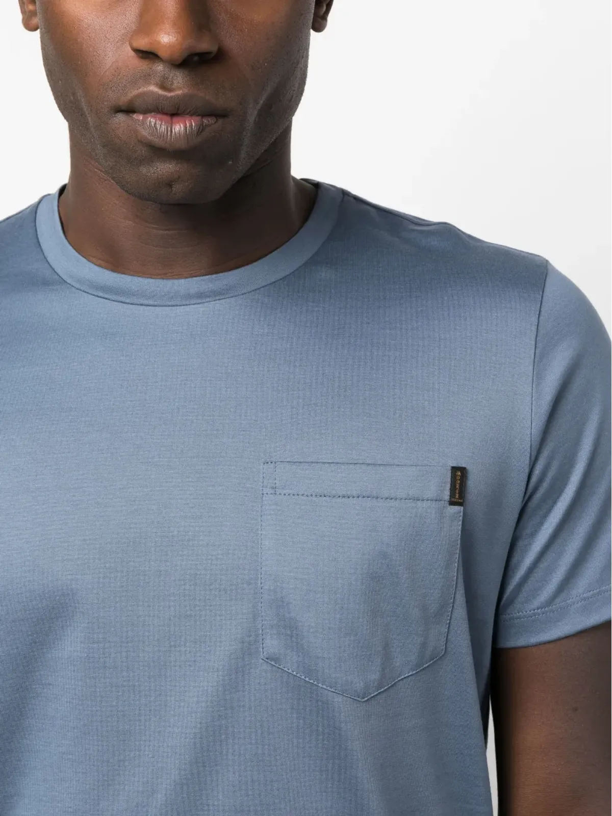 Moorer Bruzio-JCL コットン Tシャツ - ブルー - 画像5