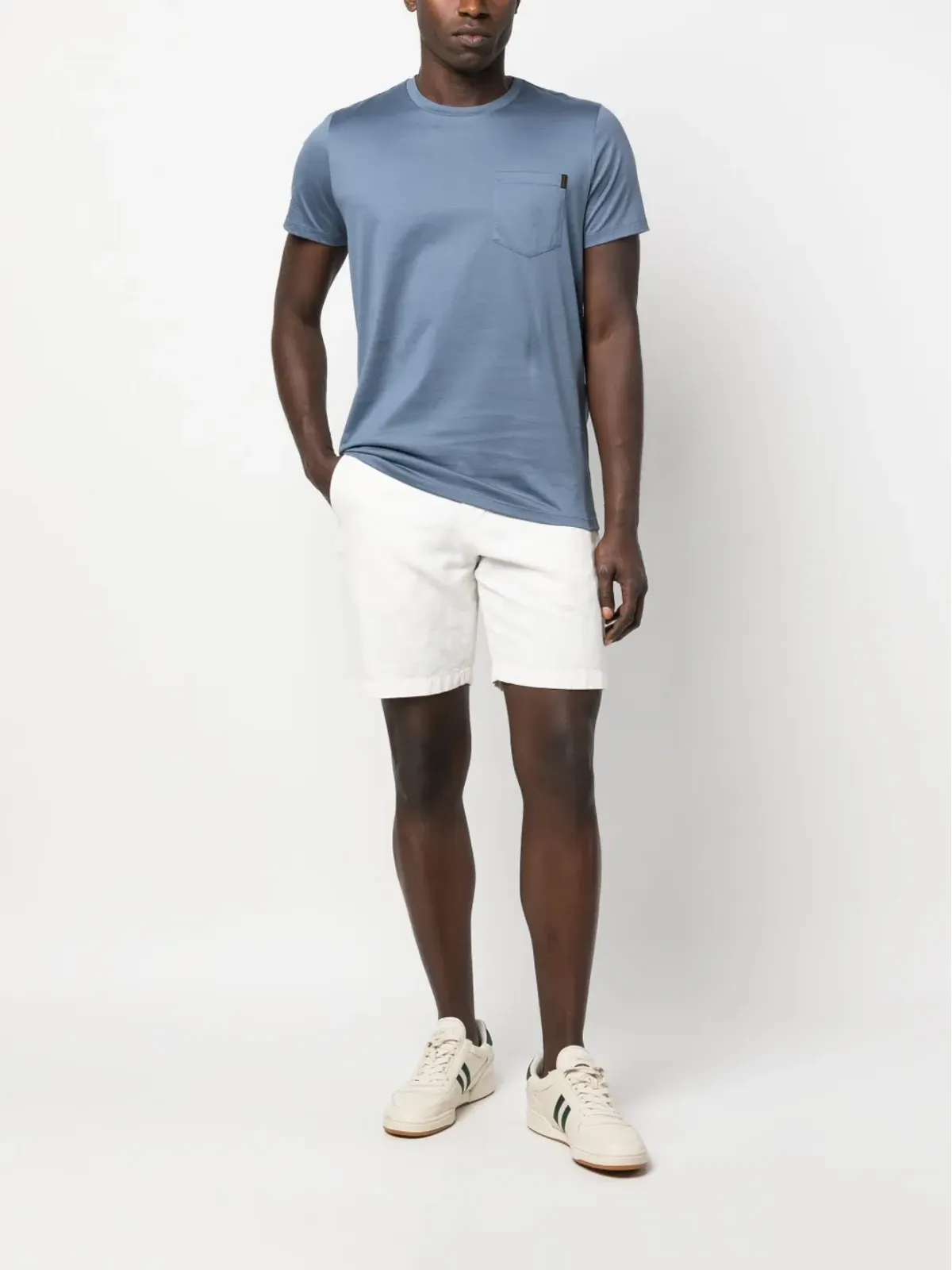 Moorer Bruzio-JCL コットン Tシャツ - ブルー - 画像2
