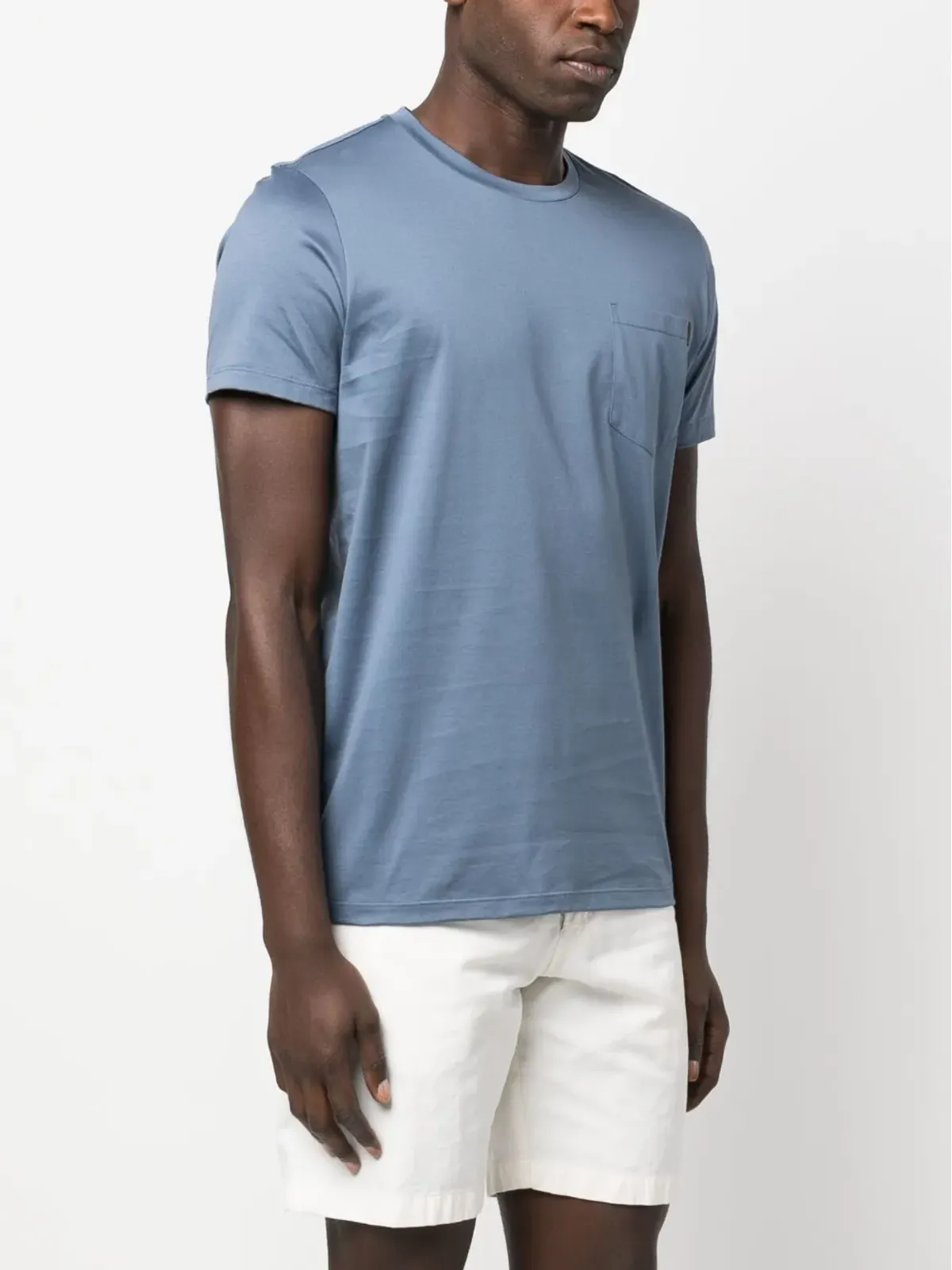Moorer Bruzio-JCL コットン Tシャツ - ブルー - 画像3