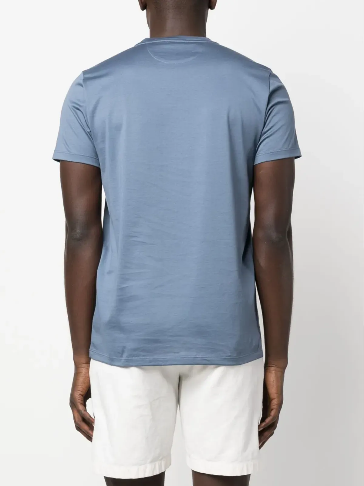 Moorer Bruzio-JCL コットン Tシャツ - ブルー - 画像4