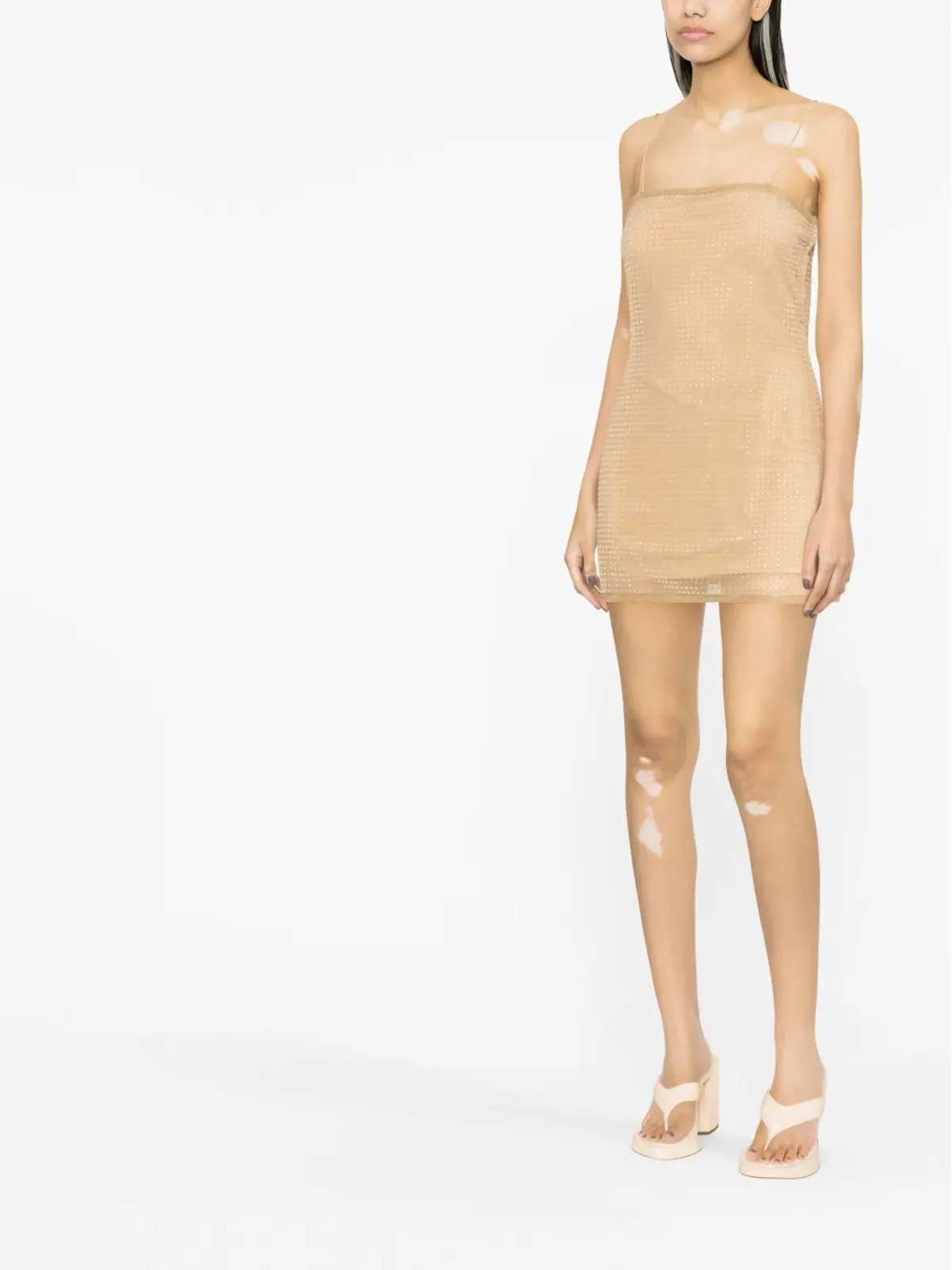 Alexander Wang エンベリッシュド メッシュ ミニドレス - 画像3