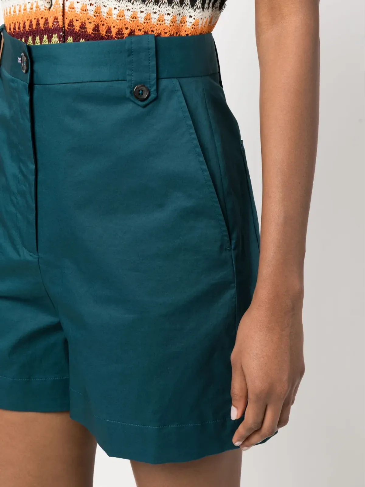 PS Paul Smith ハイウエストミニショーツ ブルー - 画像5