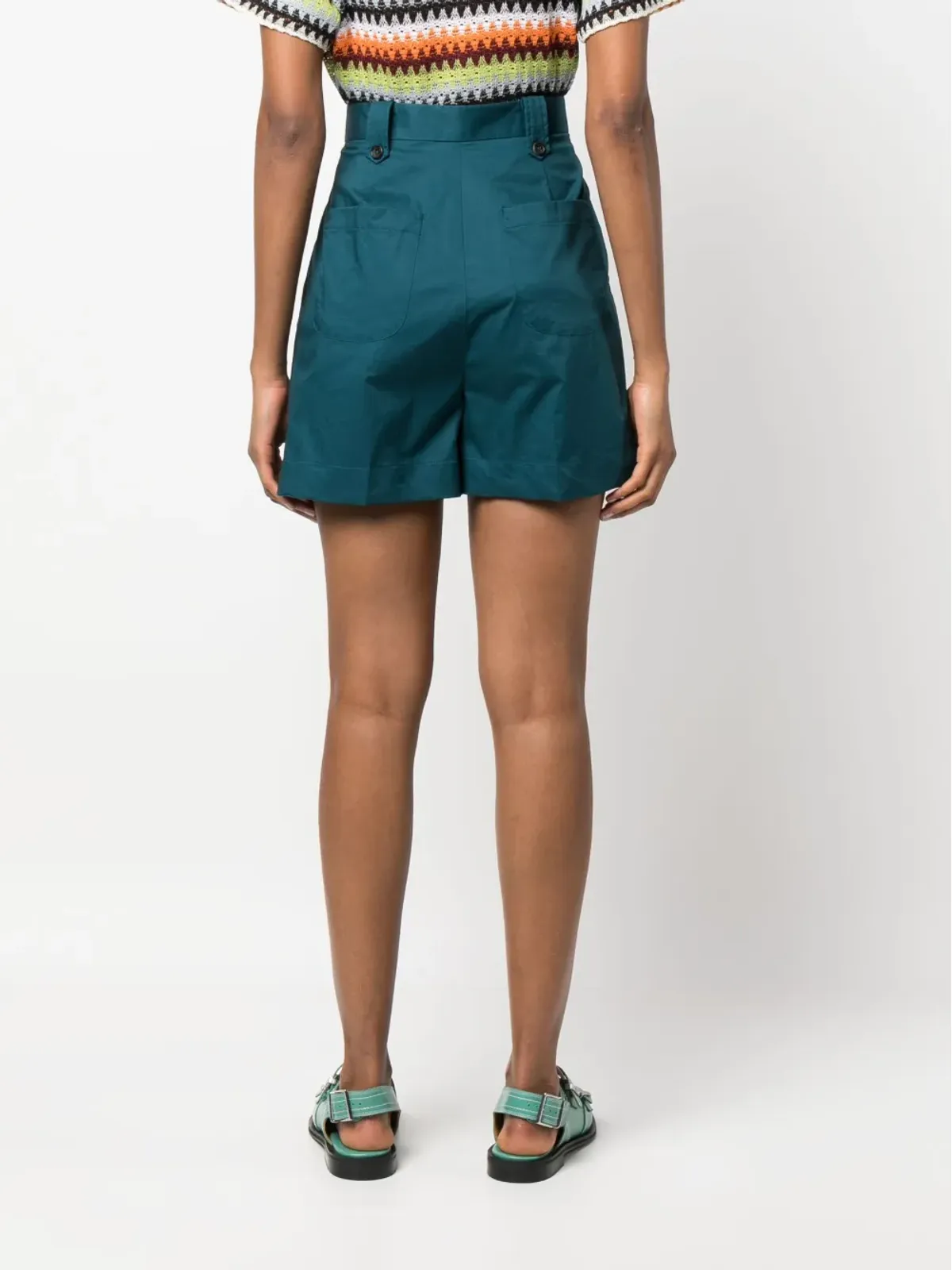 PS Paul Smith ハイウエストミニショーツ ブルー - 画像4