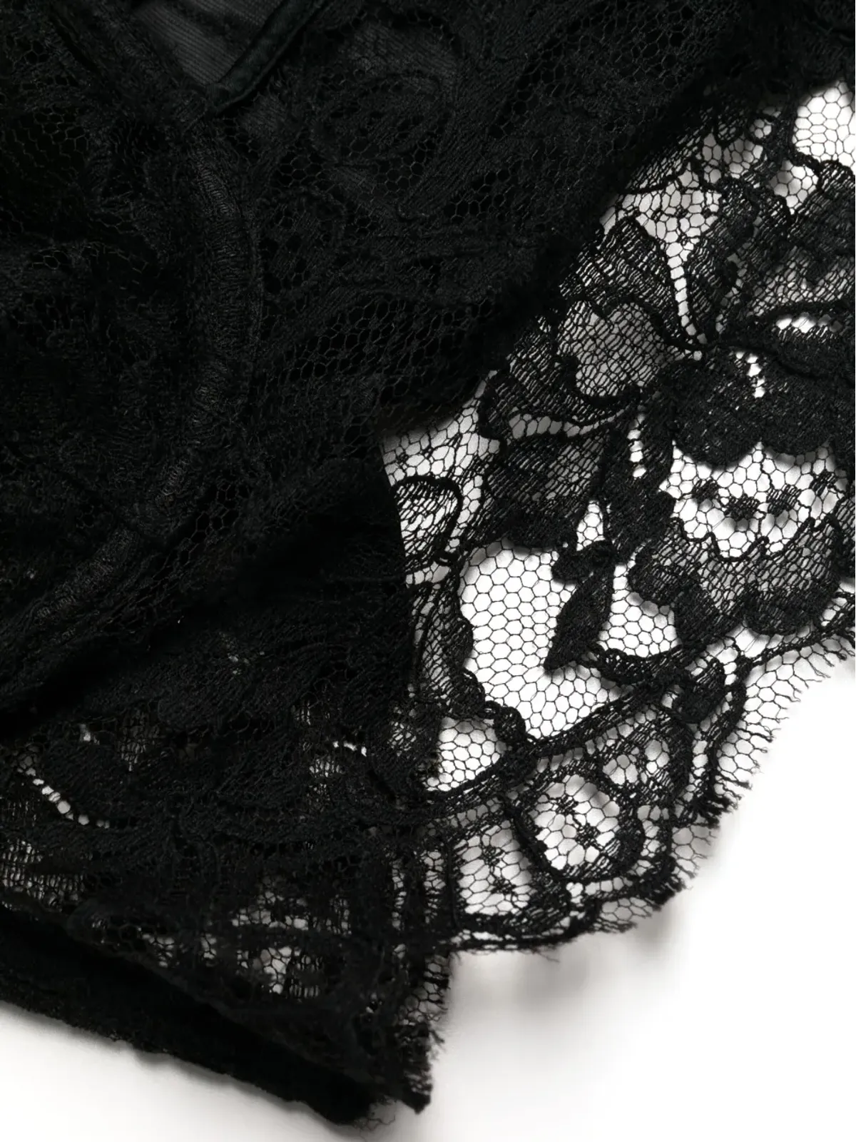Kiki de Montparnasse レースロングラインブラ - Black - 画像3
