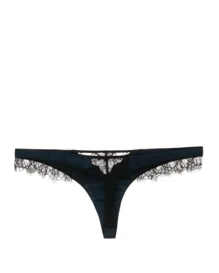 Kiki de Montparnasse レースインセットシルクタンガ - サムネイル2