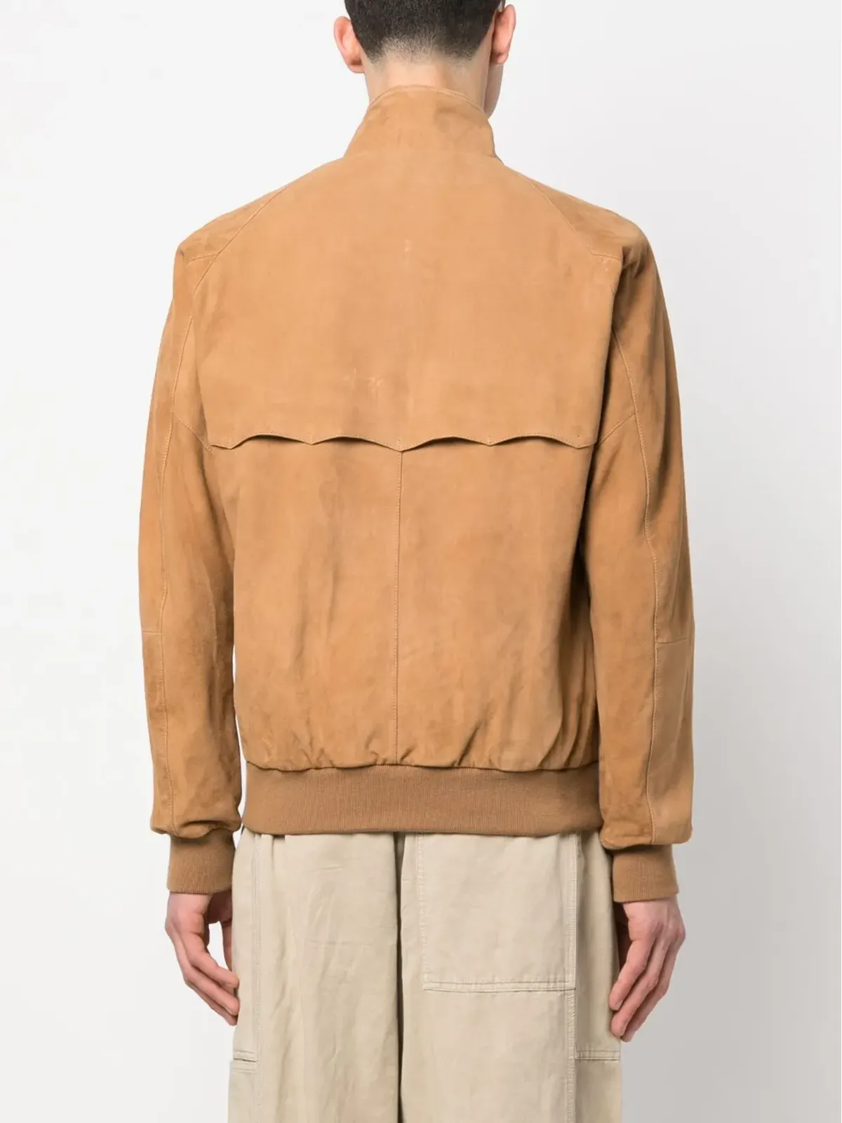 Baracuta ジップアップ スエードレザー ジャケット - 画像4
