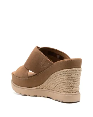 UGG ブレイドウェッジヒールサンダル ブラウン - サムネイル3