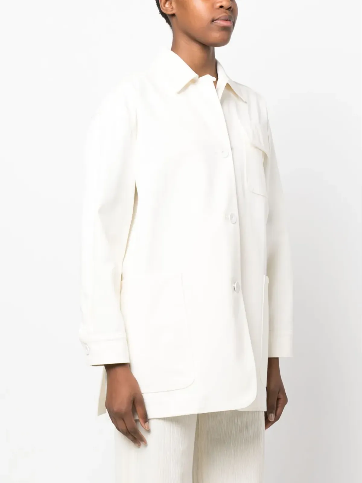 Max Mara オーバーサイズ ロングスリーブ コットンシャツ - 画像3