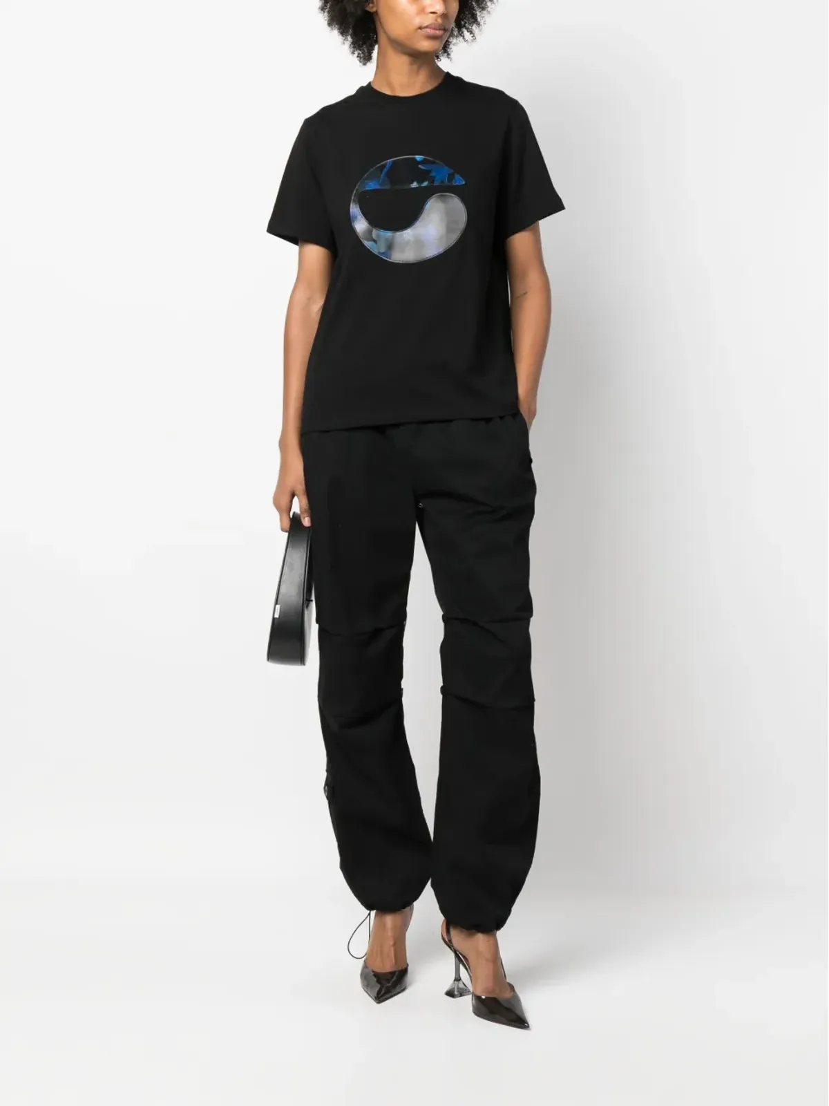 Coperni 花柄プリント ロゴTシャツ - 画像2