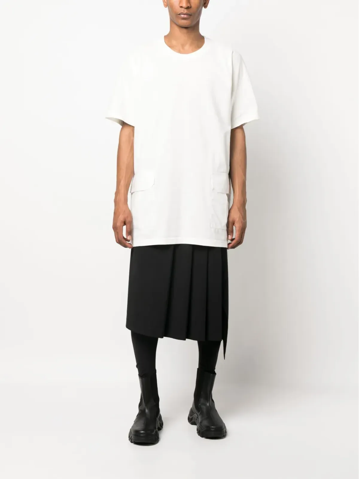 Y-3 ロゴパッチ半袖Tシャツ - 画像2