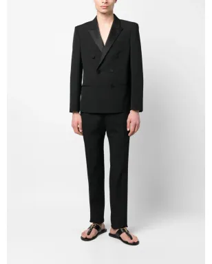 Saint Laurent プレスドクリース・ストレートパンツ - サムネイル2