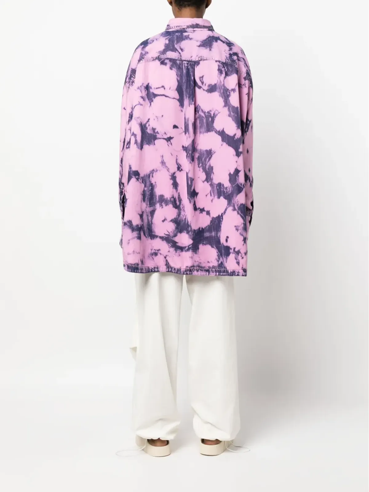 DARKPARK acid-wash TENCEL™ shirt - Pink - 画像4