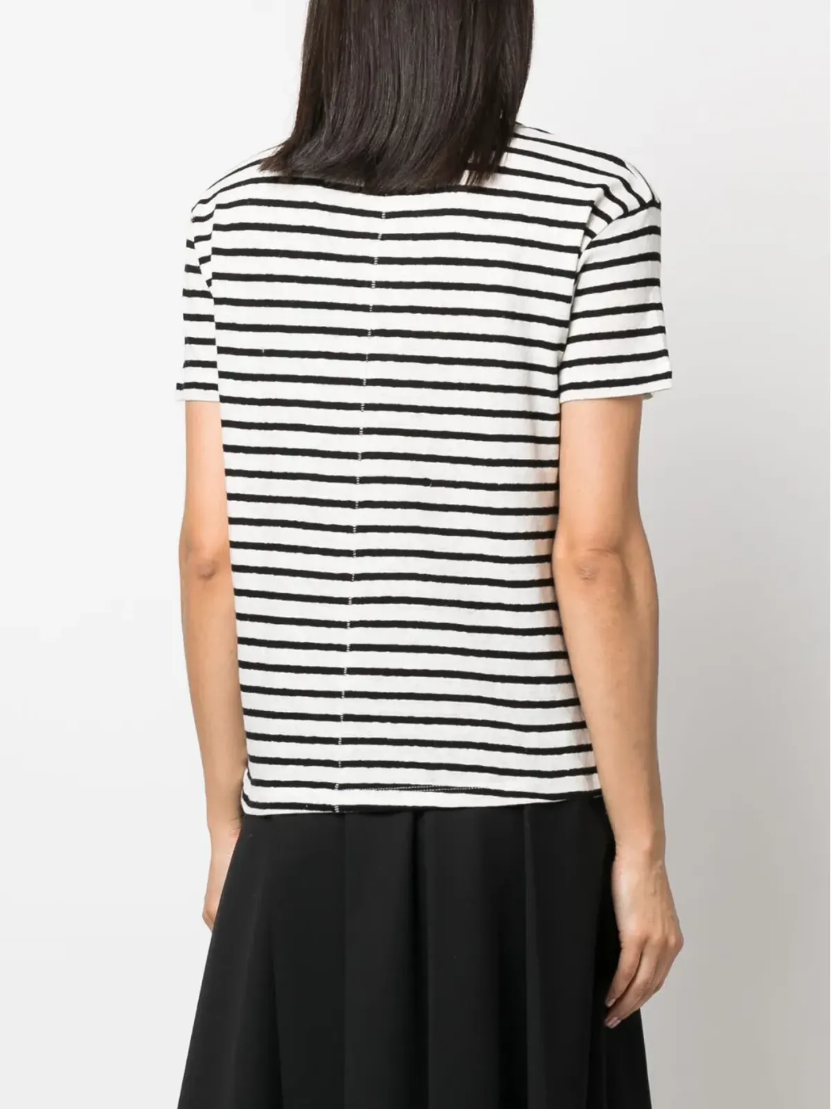 Each X Other ストライプVネックTシャツ - 画像4