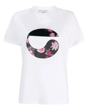 Coperni 花柄ロゴパッチ Tシャツ - White - サムネイル1