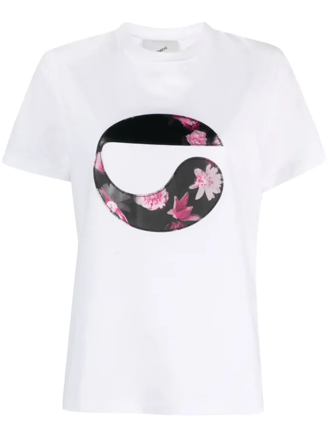 Coperni Coperni 花柄ロゴパッチ Tシャツ - Whiteの商品画像