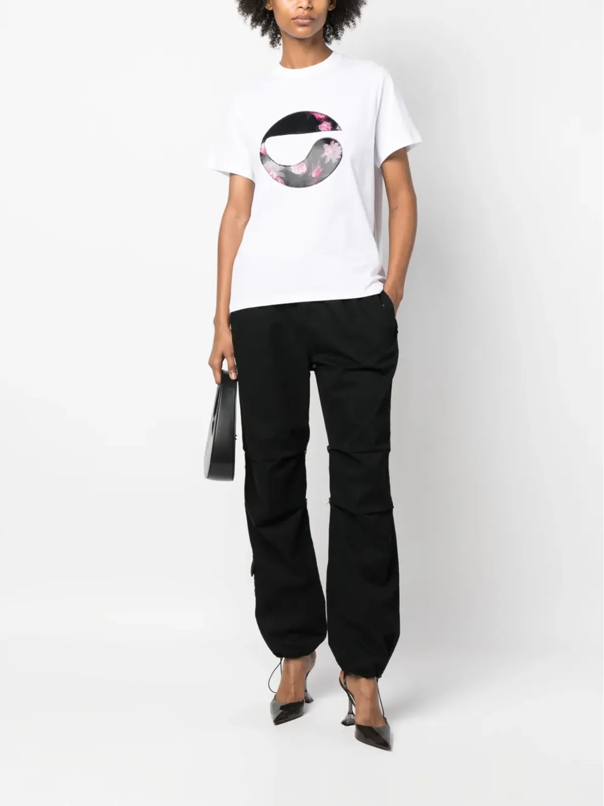 Coperni 花柄ロゴパッチ Tシャツ - White - 画像2