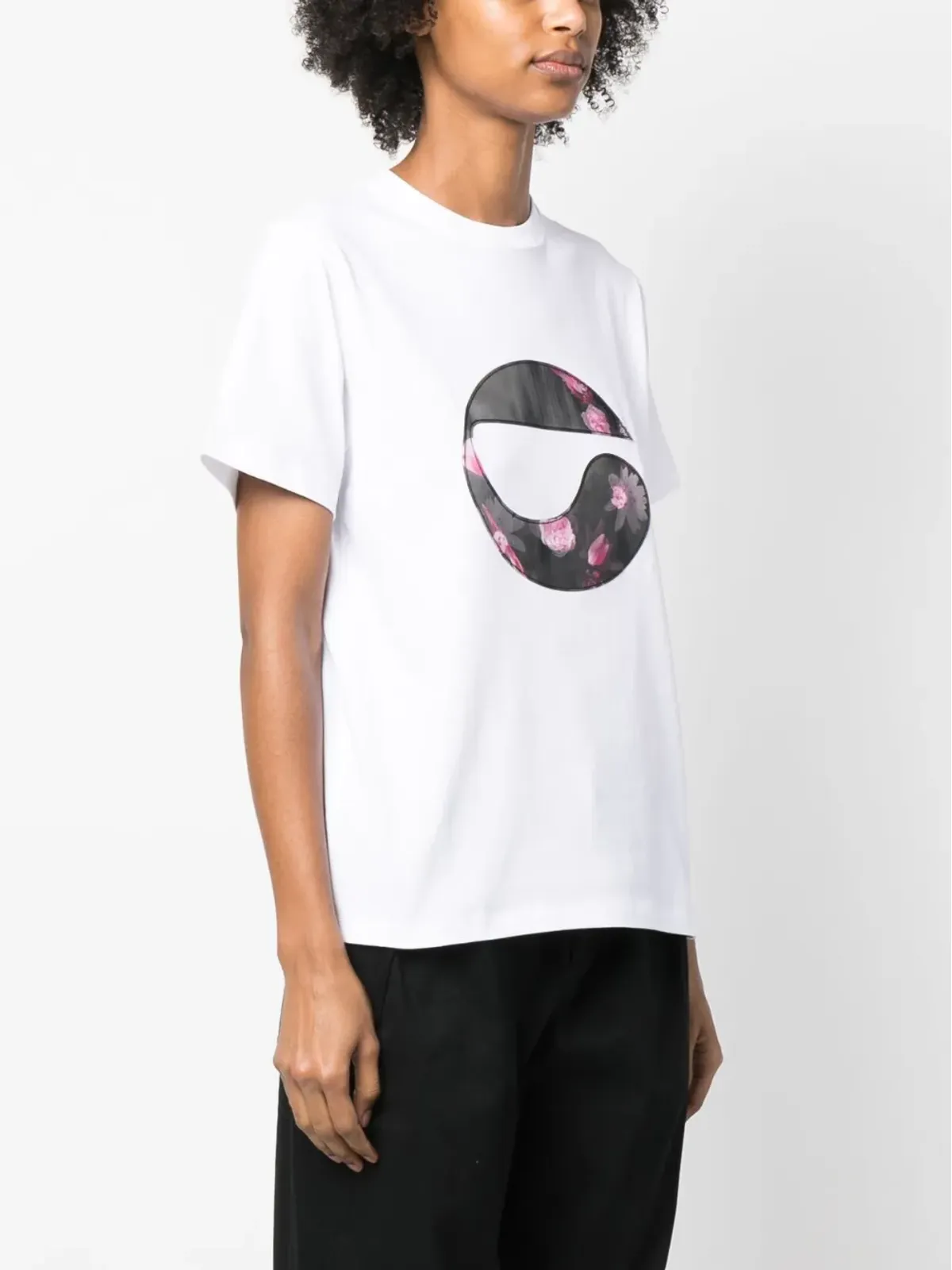 Coperni 花柄ロゴパッチ Tシャツ - White - 画像3