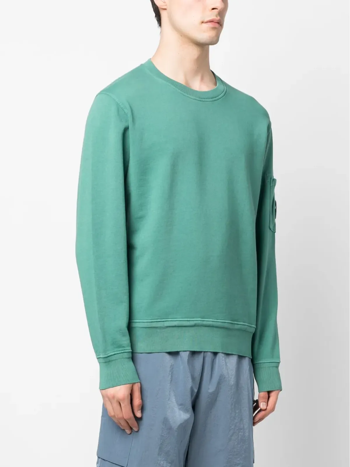 C.P. Company ロゴパッチ コットン スウェットシャツ - グリーン - 画像3