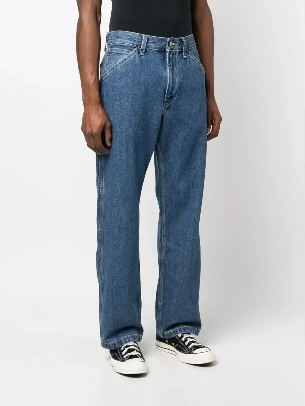 Levi's パッチディテール ワイドレッグパンツ - 画像3