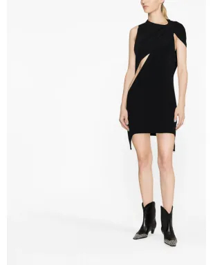Courrèges ヘリテージ・クレープ・ツイスト ミニドレス - サムネイル2