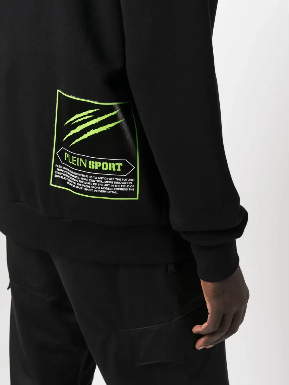 Plein Sport タイガーグラフィックプリント コットン パーカー - 画像5