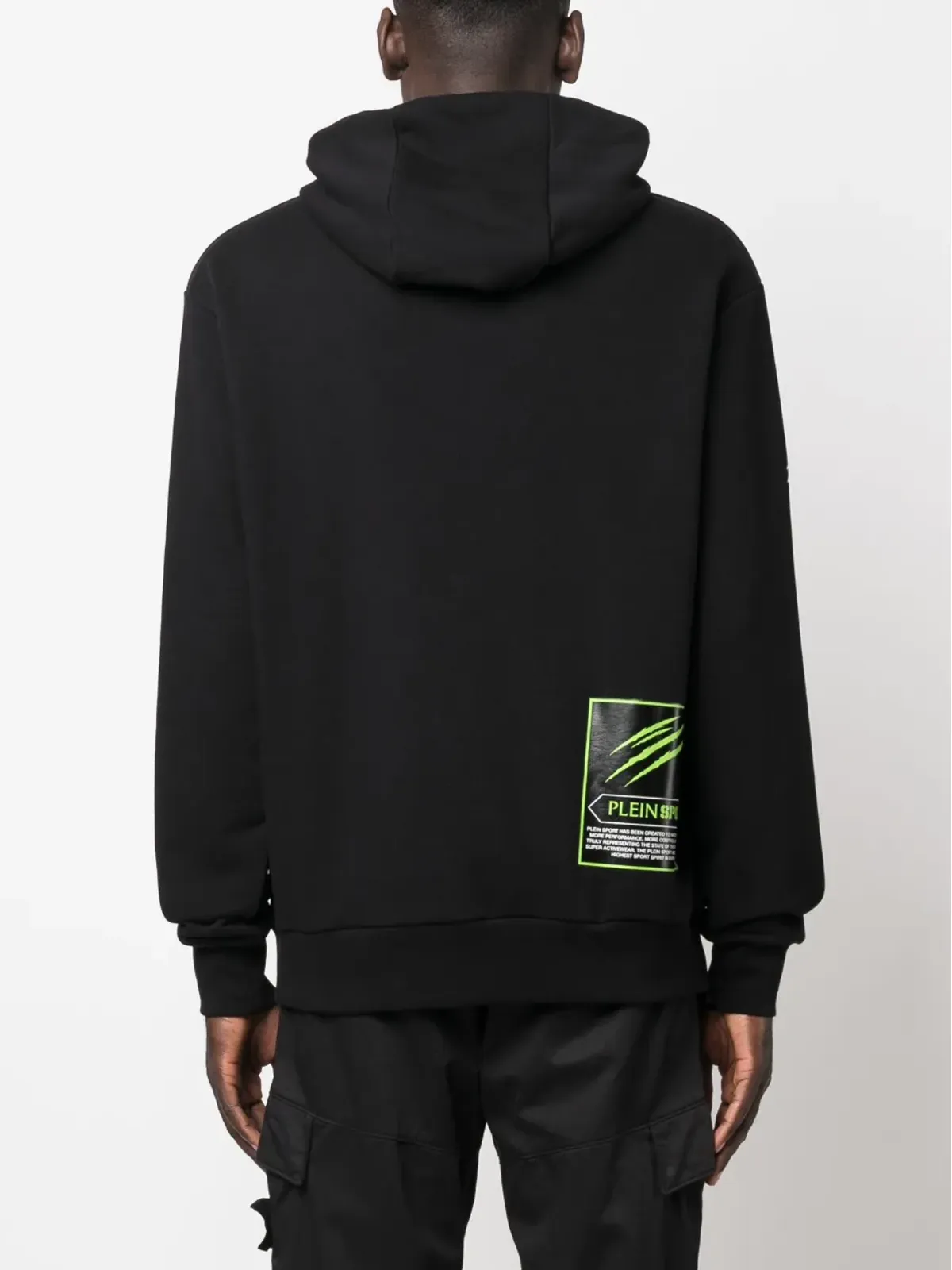 Plein Sport タイガーグラフィックプリント コットン パーカー - 画像4