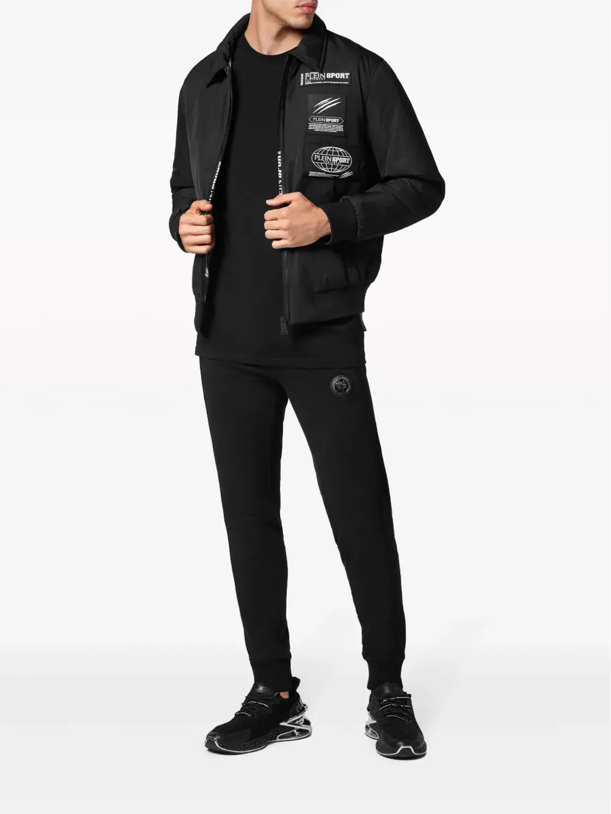 Plein Sport ボンバージャケット ロゴパッチ マットフィニッシュ - 画像2