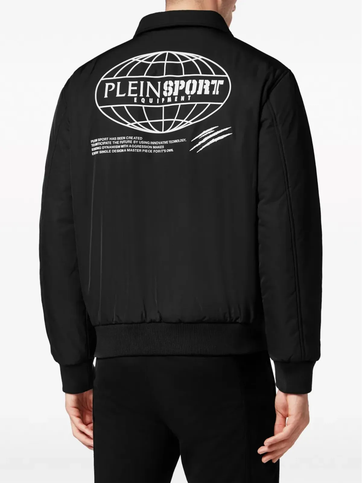 Plein Sport ボンバージャケット ロゴパッチ マットフィニッシュ - 画像4