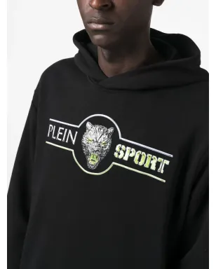 Plein Sport クロムスクラッチ コットン フーディ - ブラック - サムネイル5