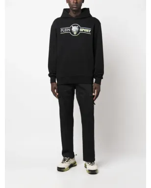 Plein Sport クロムスクラッチ コットン フーディ - ブラック - サムネイル2