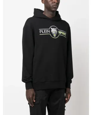 Plein Sport クロムスクラッチ コットン フーディ - ブラック - サムネイル3