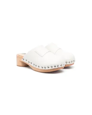 MM6 Maison Margiela Kids スタッズ付きレザークロッグ - サムネイル1