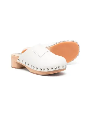 MM6 Maison Margiela Kids スタッズ付きレザークロッグ - サムネイル2