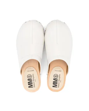 MM6 Maison Margiela Kids スタッズ付きレザークロッグ - サムネイル3