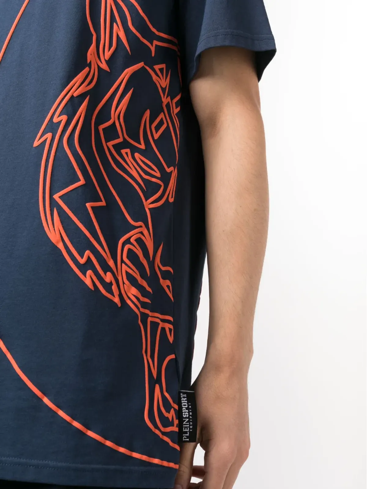 Plein Sport タイガーコートプリント コットン Tシャツ - 画像5