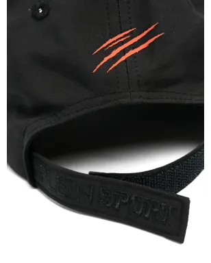 Plein Sport ロゴパッチ付き カーブドピークキャップ - ブラック - サムネイル2