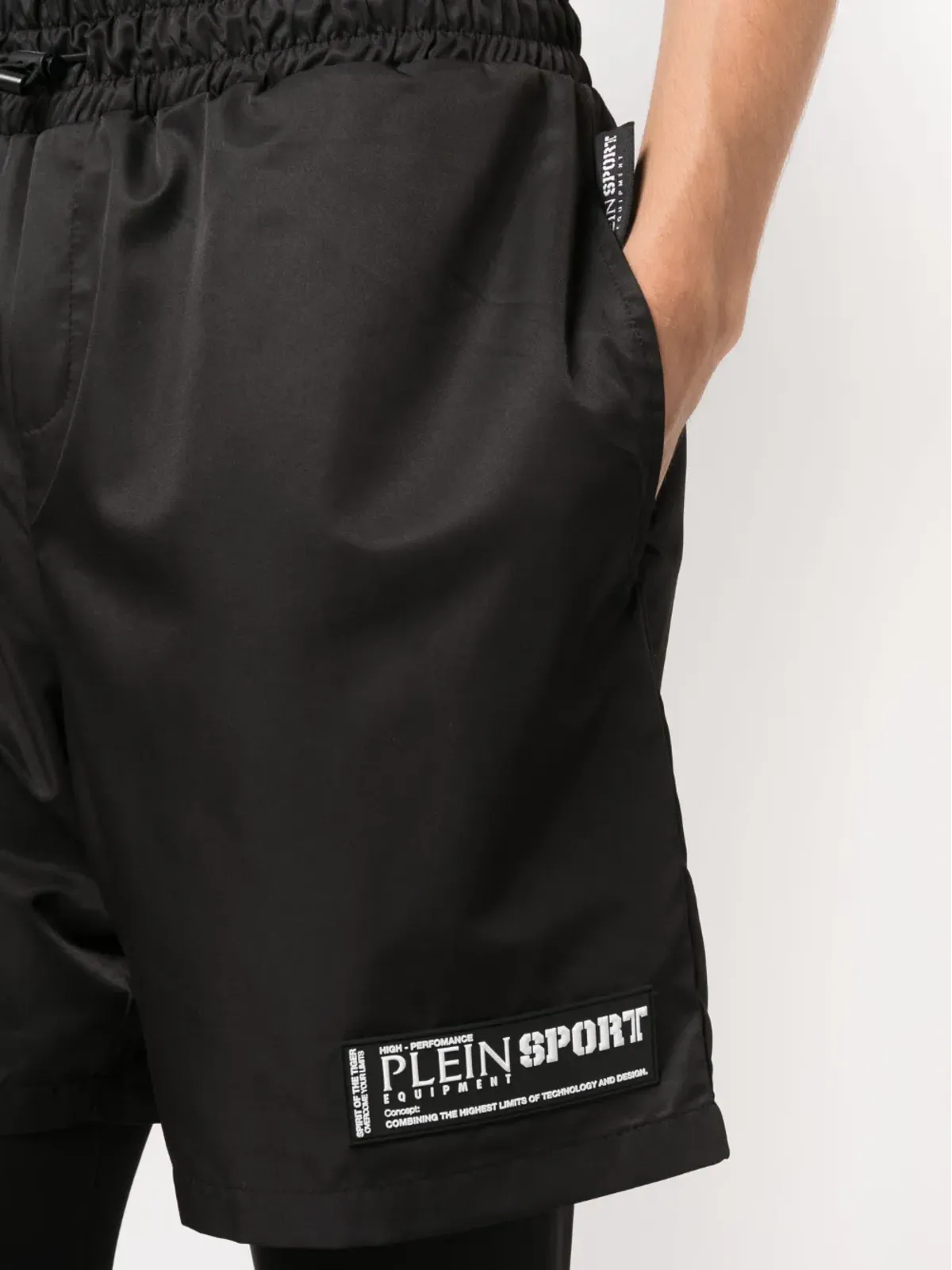 Plein Sport レイヤードランニングショーツ - 画像5