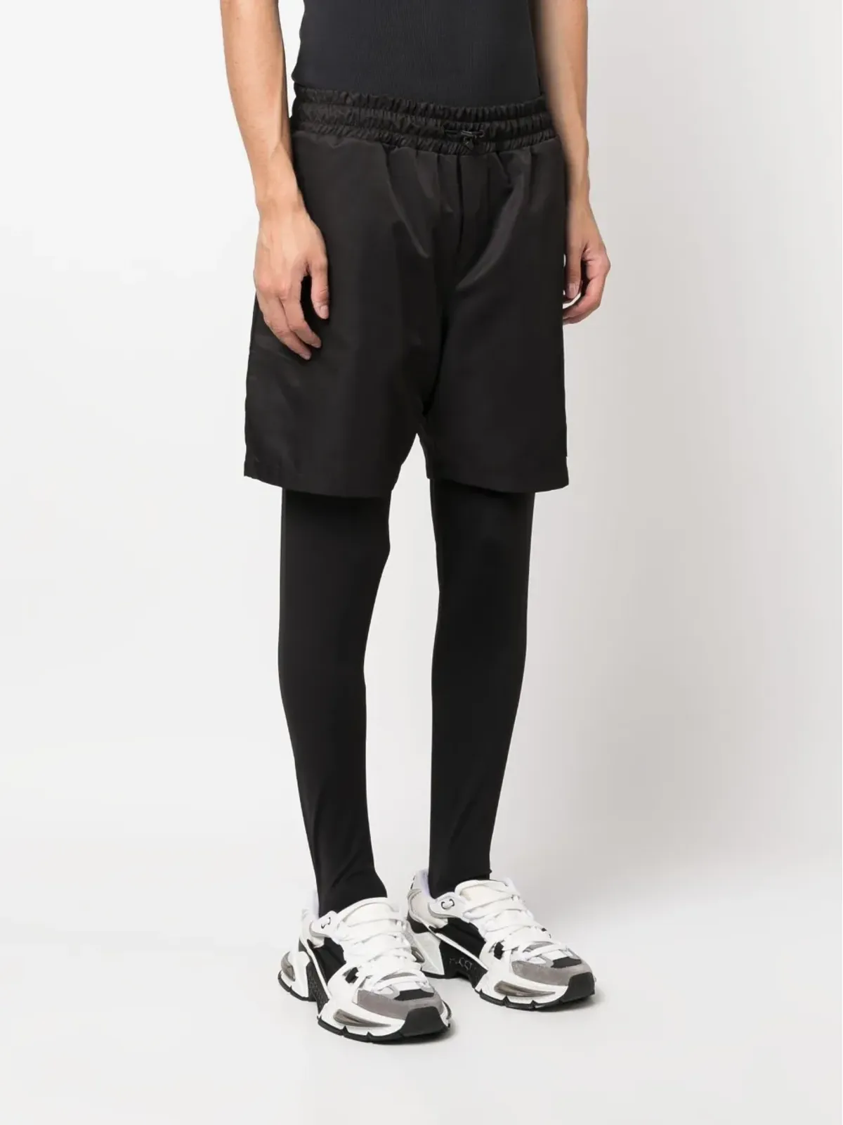 Plein Sport レイヤードランニングショーツ - 画像3